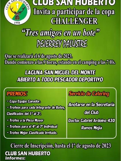 Club San Huberto te invita a la Copa Challenger